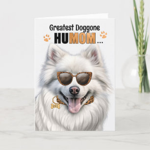 Amerikaanse Eskimo Dog Beste HuMOM Ever Moederdag Feestdagen Kaart