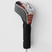 Amerikaanse Eskimo Dog Golfheadcover (Schuin)