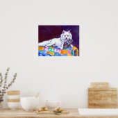 Amerikaanse Eskimo Dog Print (Keuken)