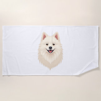 Amerikaanse Eskimo Dog Strandlaken