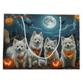 Amerikaanse Eskimo Halloween Spooky Groot Cadeauzakje (Achterkant)