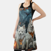 Amerikaanse Eskimo Halloween Spooky Schort (Insitu)