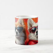 Amerikaanse Eskimo Hartrozen Valentijnsdag Koffiemok (Center)