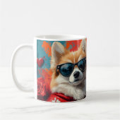 Amerikaanse Eskimo Hartrozen Valentijnsdag Koffiemok (Links)