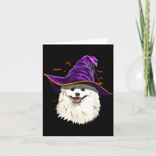 Amerikaanse Eskimo-hond Heksenhoed Grappige Hallow Kaart