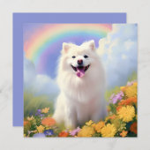 Amerikaanse Eskimo Hond Rainbow Bridge Aangepaste  (Voorkant / Achterkant)