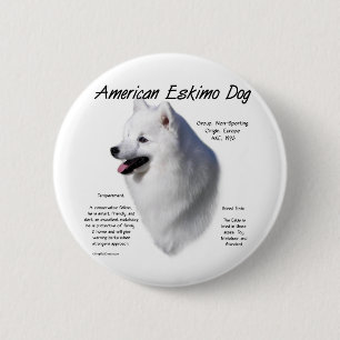 Amerikaanse Eskimo hondengeschiedenis; Alles over Ronde Button 5,7 Cm