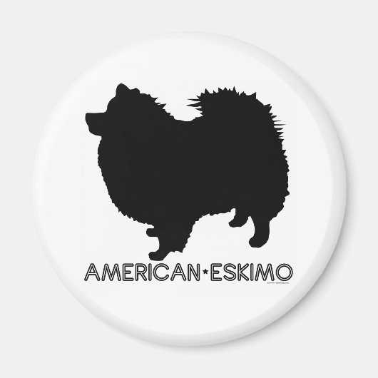 Amerikaanse Eskimo Magneet (Voorkant)