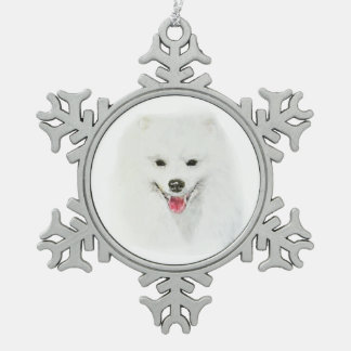 Amerikaanse Eskimo Tin Sneeuwvlok Ornament