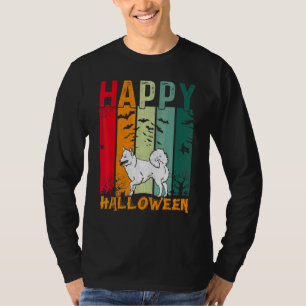 Amerikaanse Eskimohond Retro stijl Halloween diner T-shirt