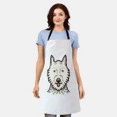 Amerikaanse Eskimohond Schort (Gedragen)