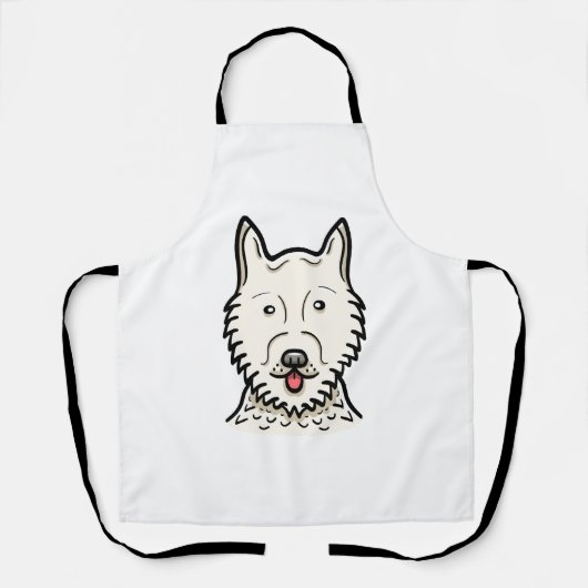 Amerikaanse Eskimohond Schort (Voorkant)
