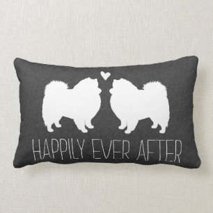 Amerikaanse EskimoHonden met Hart en Tekst Kussen