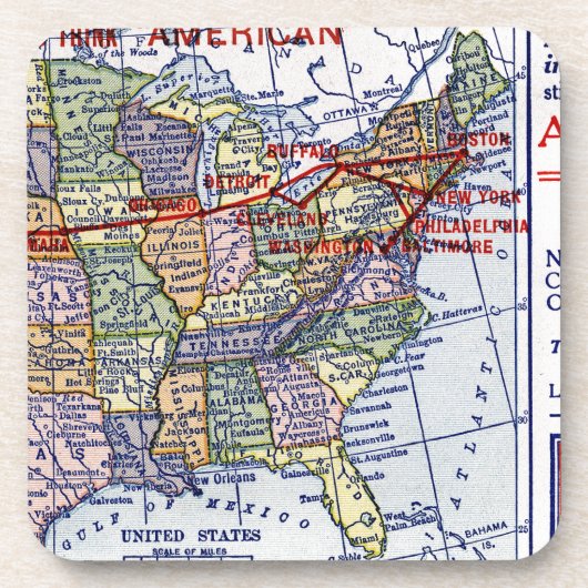 AMERIKAANSE EXPRESS SHIPPING DRANKJES ONDERZETTER (Voorkant)