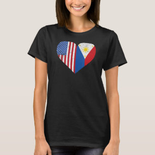 Amerikaanse Filippijnse vlag Pi T-shirt