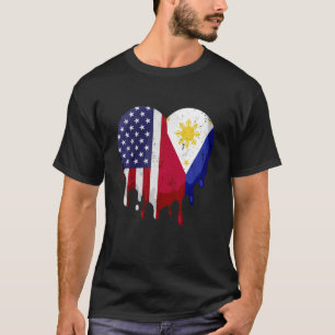 Amerikaanse Filippijnse vlag T-shirt