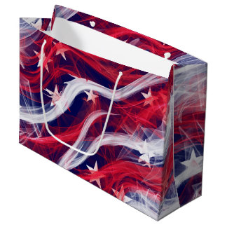 Amerikaanse Flag Custom Cadeau-tas Large Cadeauzakje