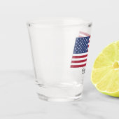Amerikaanse Flag Design Shot Glass Glas (Links)