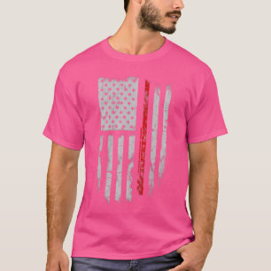 Amerikaanse Flag Fluitspeler T Shirten T-shirt