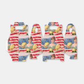 Amerikaanse Flag Lady Liberty Independence Bedankdoosjes (Uitgevouwen)