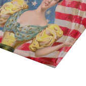 Amerikaanse Flag Lady Liberty Independence Snijplank (Hoek)
