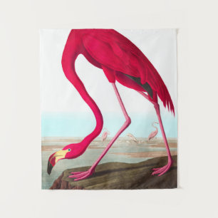 Amerikaanse Flamingo door John James Audubon Wandkleed