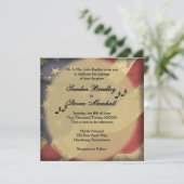  Amerikaanse Flat Music Theme Wedding Kaart (Staand voorkant)