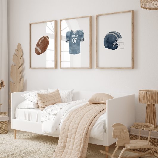 Amerikaanse football aangepaste naam kwekerij set 