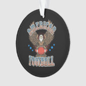 Amerikaanse Football Amerikaanse vlag Ornament (voorkant)