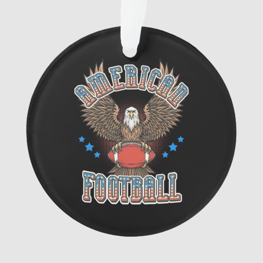 Amerikaanse Football Amerikaanse vlag Ornament (voorkant)