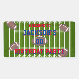 Amerikaanse Football Birthday Party Spandoek