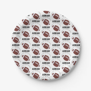 Amerikaanse Football Gridiron Ball Birthday Name Papieren Bordje