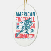 Amerikaanse Football Hall of Fame Keramisch Ornament (Links)