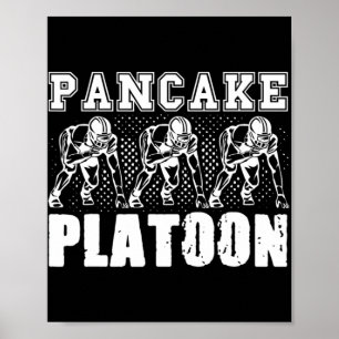 Amerikaanse Football Lineman Pancake Platoon Playe Poster
