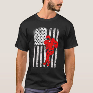 -Amerikaanse Football Lover Team Retro 4T T-shirt