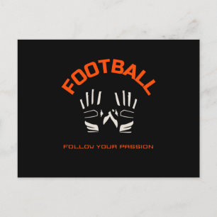 Amerikaanse Football Planet  Rugby Ball Briefkaart