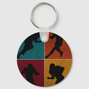 -Amerikaanse Football Player-cadeau Sleutelhanger