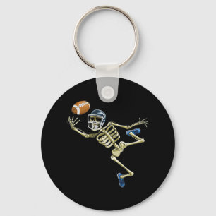 Amerikaanse Football Skeleton Halloween Mannen Boy Sleutelhanger