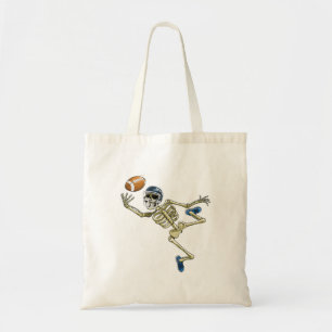 Amerikaanse Football Skeleton Halloween Mannen Boy Tote Bag