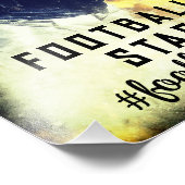 Amerikaanse football speler foto afdruk (Hoek)