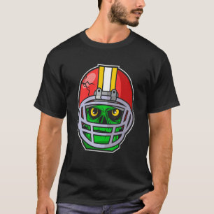 Amerikaanse Football speler voor Zombie Apocalypse T-shirt