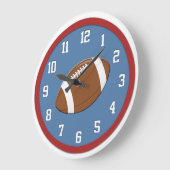 Amerikaanse Football Wall Clock Grote Klok (Hoek)