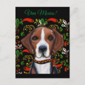 Amerikaanse Foxhound Briefkaart (Voorkant)