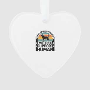 Amerikaanse Foxhound Emotionele Ondersteuning Mens Ornament
