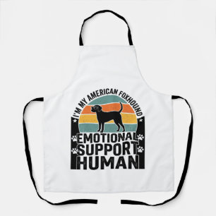 Amerikaanse Foxhound Emotionele Ondersteuning Mens Schort