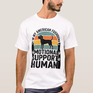 Amerikaanse Foxhound Emotionele Ondersteuning Mens T-shirt
