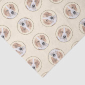 Amerikaanse Foxhound Red Walker Schattigee schilde Tissuepapier (Detail)