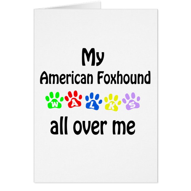 Amerikaanse foxhound wandelingen ontwerp (Voorkant)