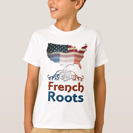 Amerikaanse Franse rots T-shirt (Voorkant)