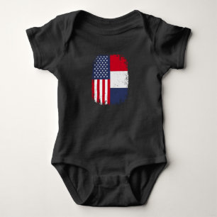 Amerikaanse Franse vlag Romper